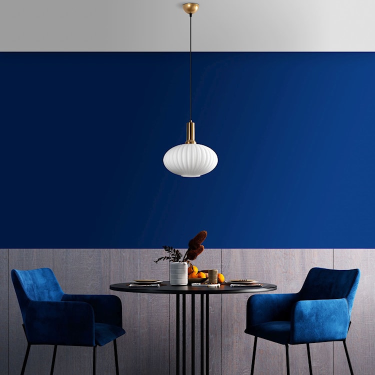 Lampa wisząca Asker 30 cm biało-złota  - zdjęcie 2