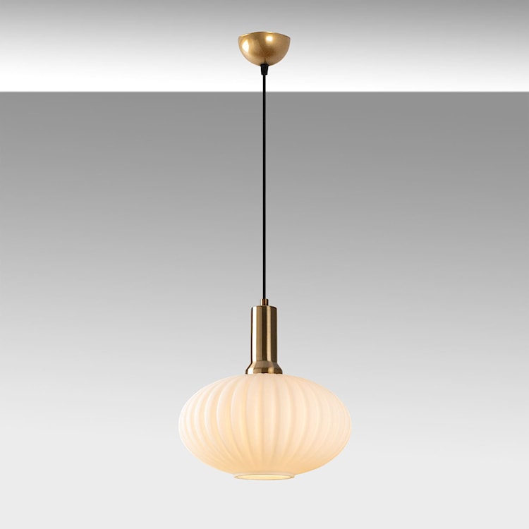 Lampa wisząca Asker 30 cm biało-złota  - zdjęcie 6