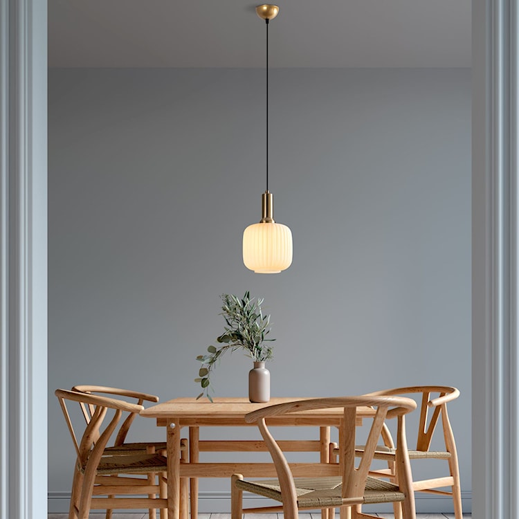 Lampa wisząca Asker 20 cm biało-złota  - zdjęcie 2