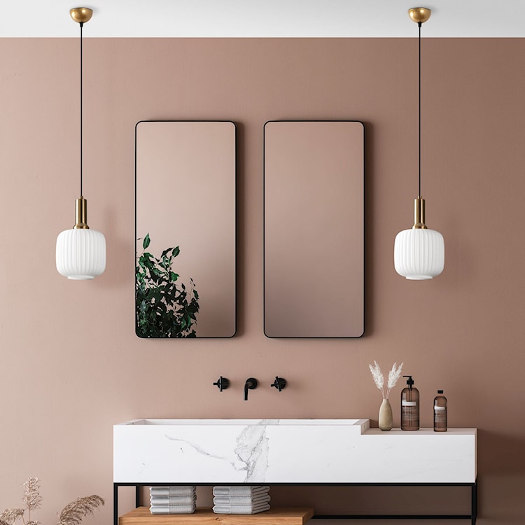 Lampa wisząca Asker 20 cm biało-złota  - zdjęcie 3