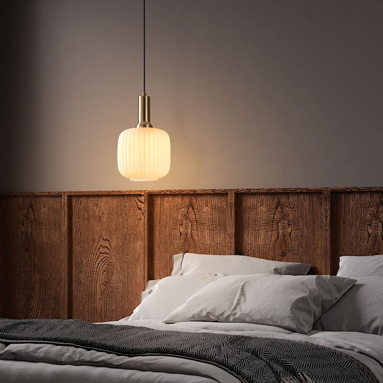 Lampa wisząca Asker 20 cm biało-złota  - zdjęcie 4