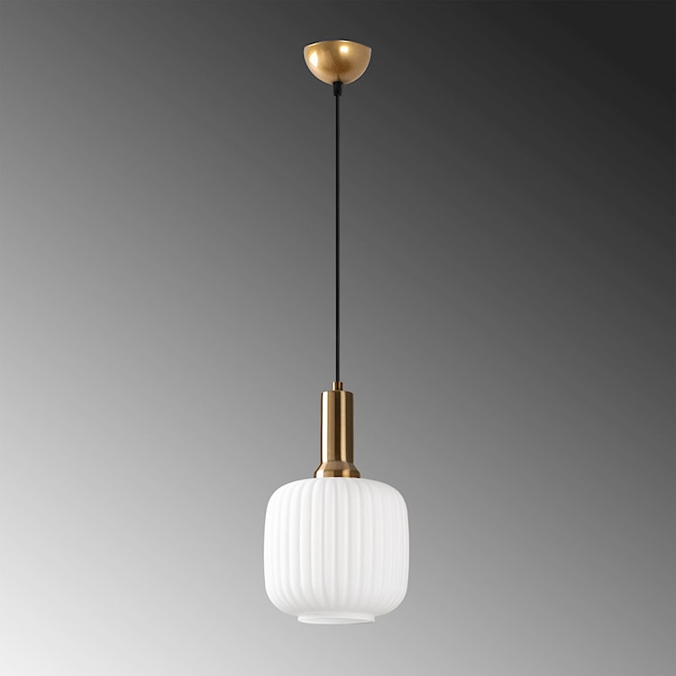 Lampa wisząca Asker 20 cm biało-złota  - zdjęcie 7