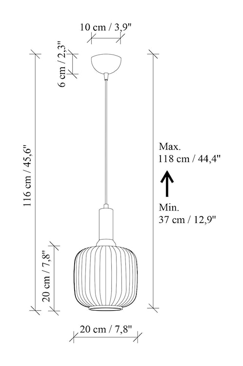 Lampa wisząca Asker 20 cm biało-złota  - zdjęcie 9