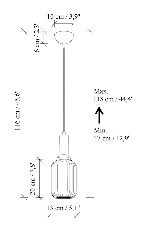 Lampa wisząca Asker 13 cm biało-złota  - zdjęcie 9