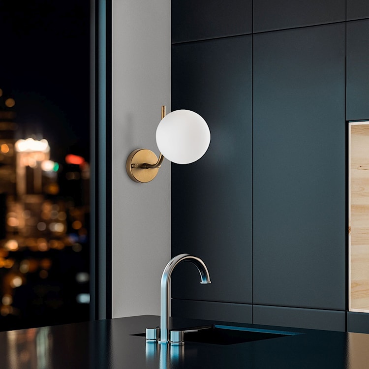 Kinkiet Antler biało-złoty  - zdjęcie 2