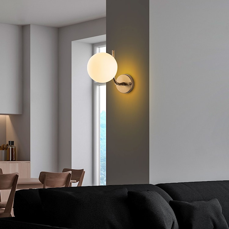 Kinkiet Antler biało-złoty  - zdjęcie 5