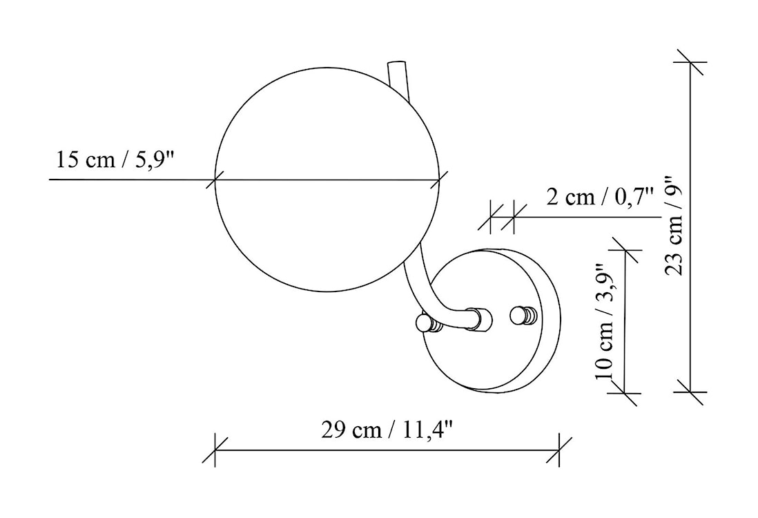 Kinkiet Antler biało-złoty  - zdjęcie 8