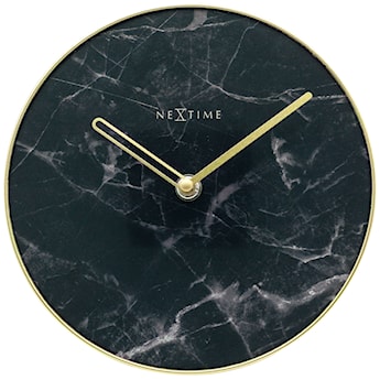 Zegar stojący Marble 20 cm czarno-złoty