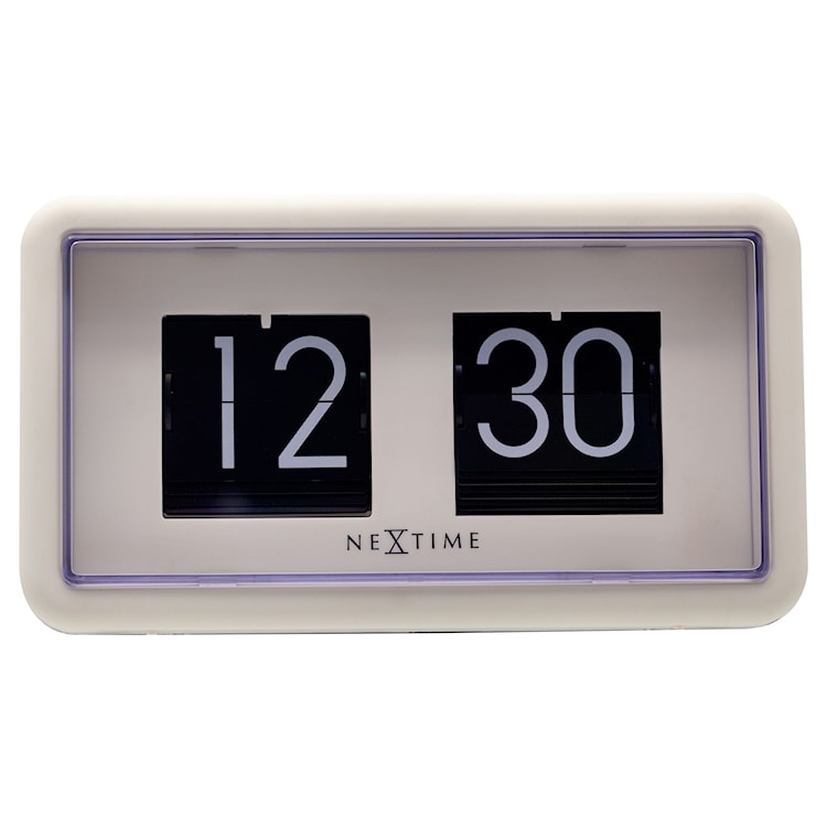 Zegar stojący Flip Clock 18x10 cm biały 