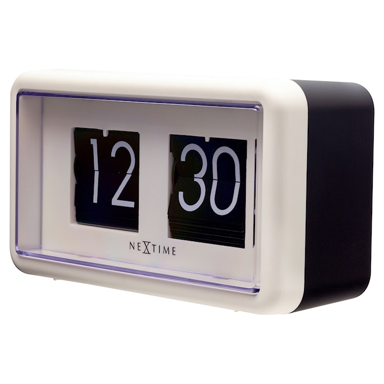Zegar stojący Flip Clock 18x10 cm biały  - zdjęcie 7