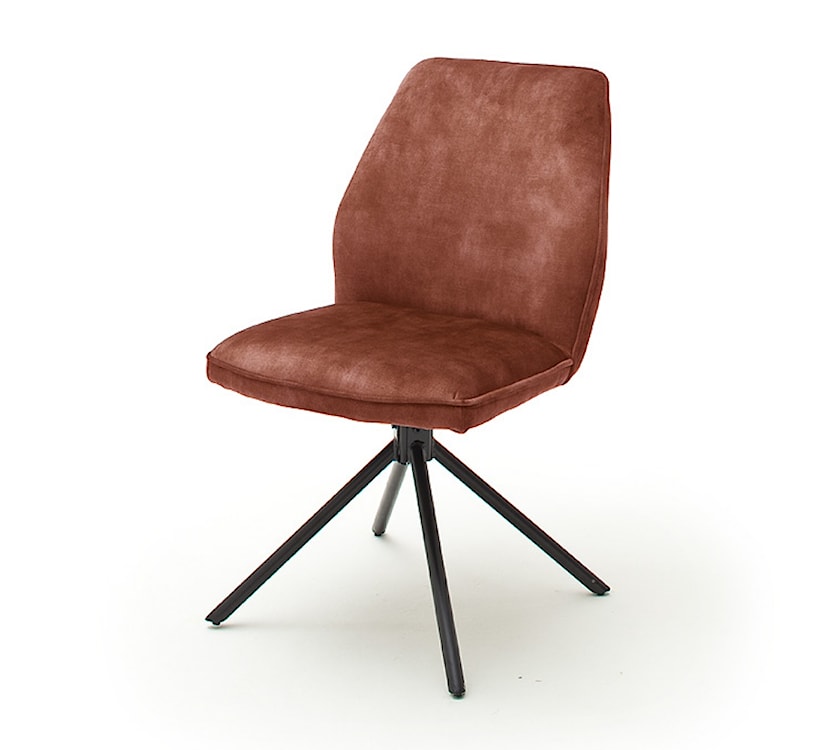 Krzesło tapicerowane Toryders brązowy welur 