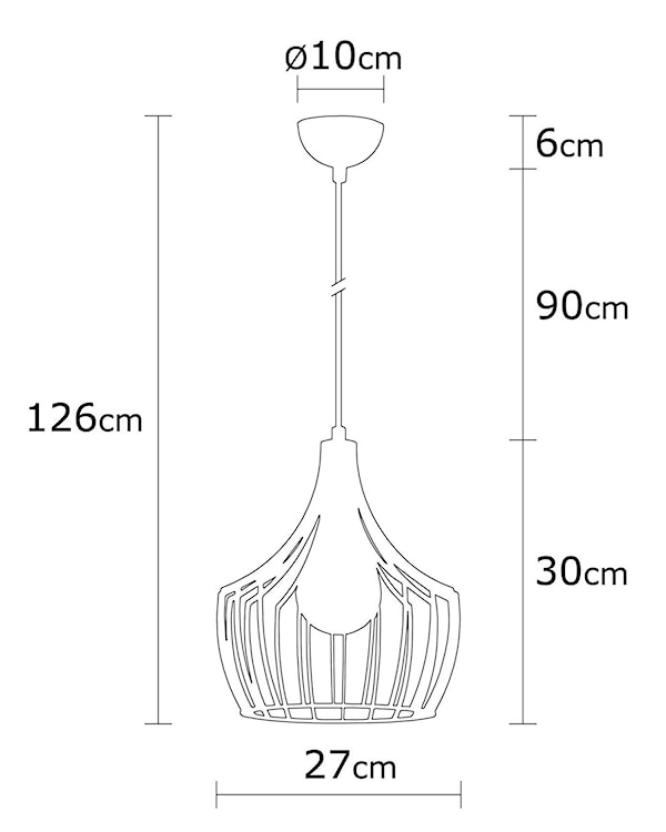 Lampa wisząca Tojil x1 zaokrąglona miedziana  - zdjęcie 9