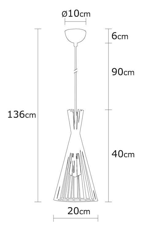 Lampa wisząca Tojil x1 trójkątna złota  - zdjęcie 9