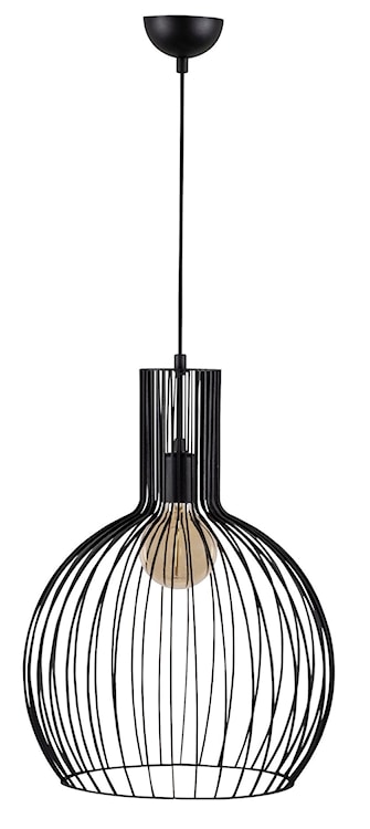 Lampa sufitowa Ozzia okrągły klosz średnica 38 cm czarna 