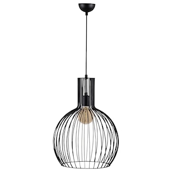 Lampa sufitowa Ozzia okrągły klosz średnica 38 cm czarna