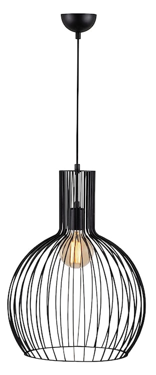 Lampa sufitowa Ozzia okrągły klosz średnica 38 cm czarna  - zdjęcie 4