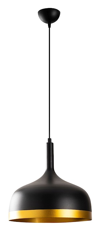 Lampa sufitowa Rientaki średnica 30 cm czarno-złota 