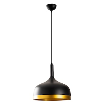 Lampa sufitowa Rientaki średnica 30 cm czarno-złota