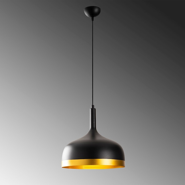 Lampa sufitowa Rientaki średnica 30 cm czarno-złota  - zdjęcie 3
