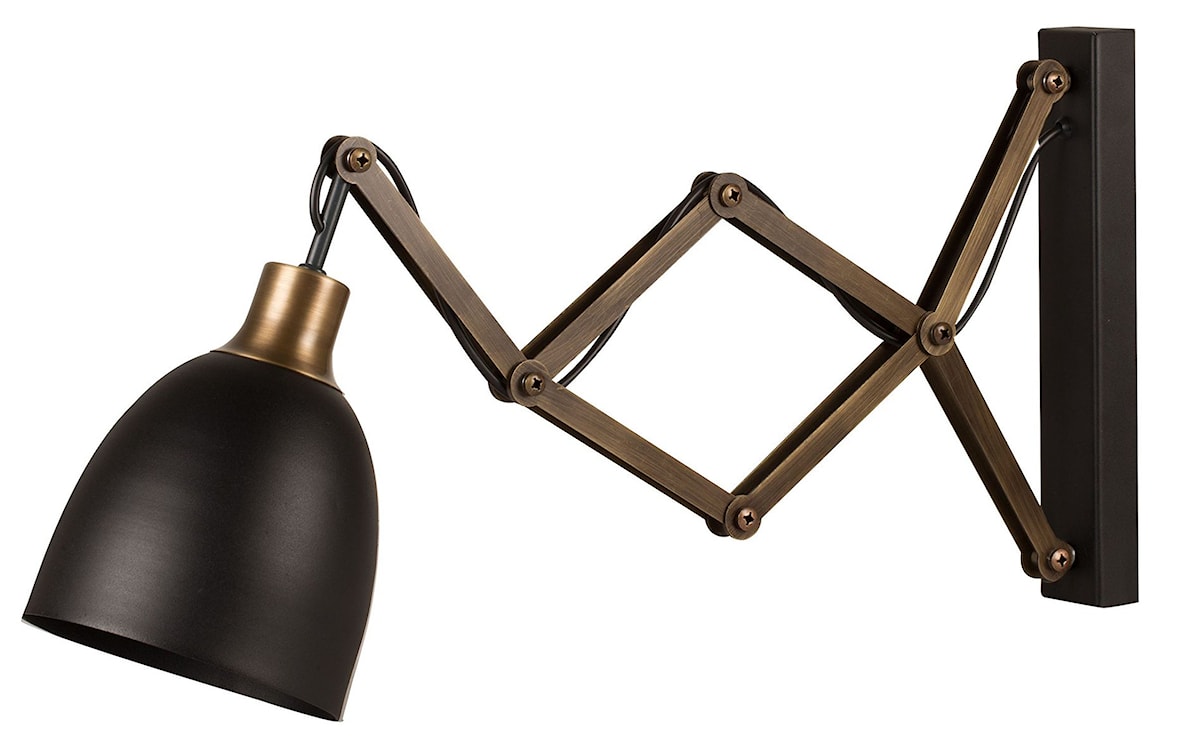 Lampa ścienna Derealle z regulacją czarna 