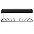 Ławka do przedpokoju Seaford 100x36 cm z czarnym siedziskiem  - zdjęcie 2