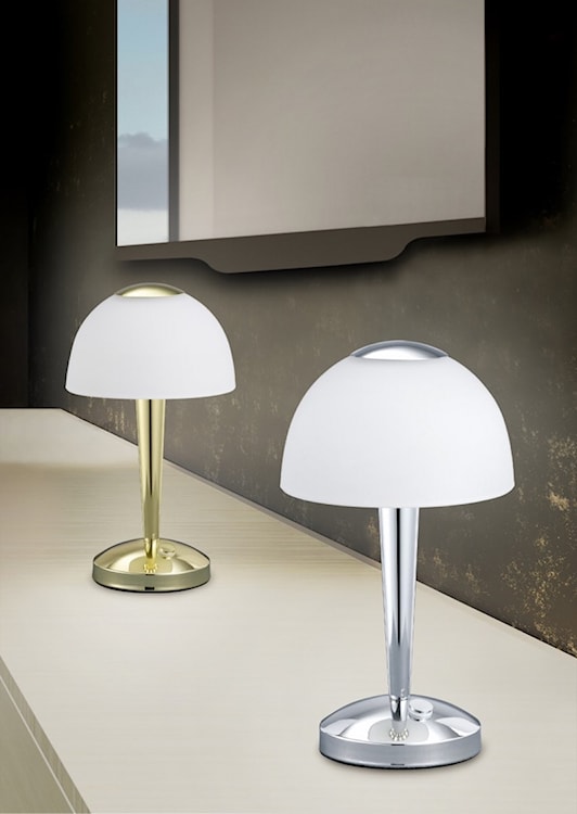 Lampa stołowa Ventura LED biało-srebrna  - zdjęcie 2