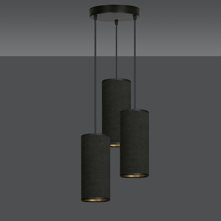Lampa wisząca Bonett x3 asymetryczna średnica 35 cm czarna  - zdjęcie 4