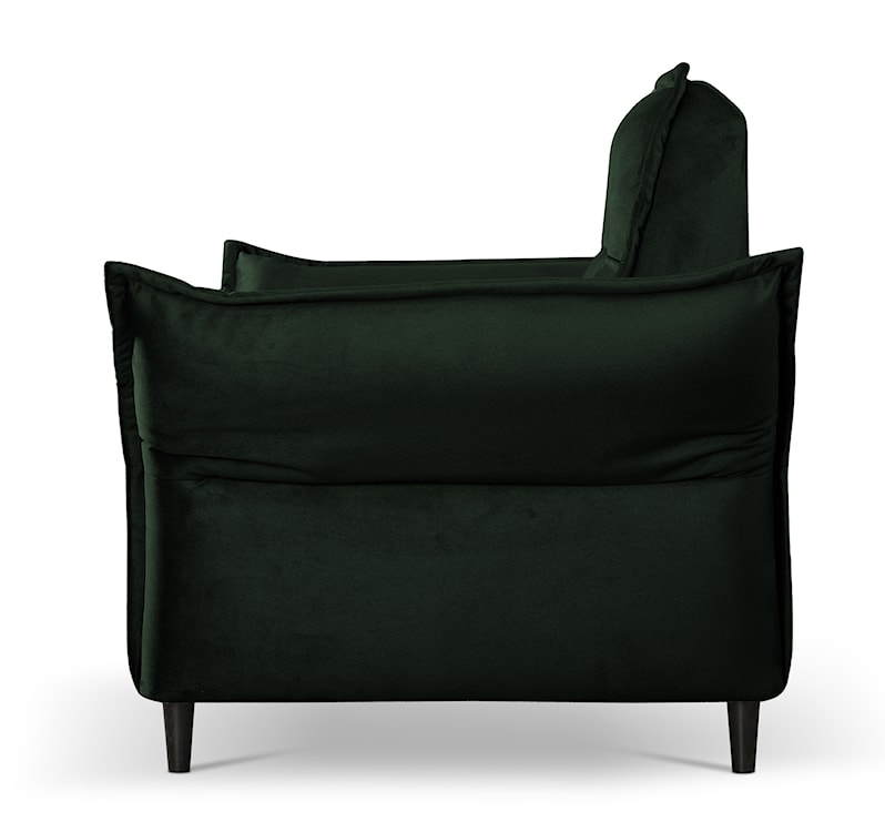 Fotel kubełkowy Wlora ciemnozielony velvet hydrofobowy  - zdjęcie 3