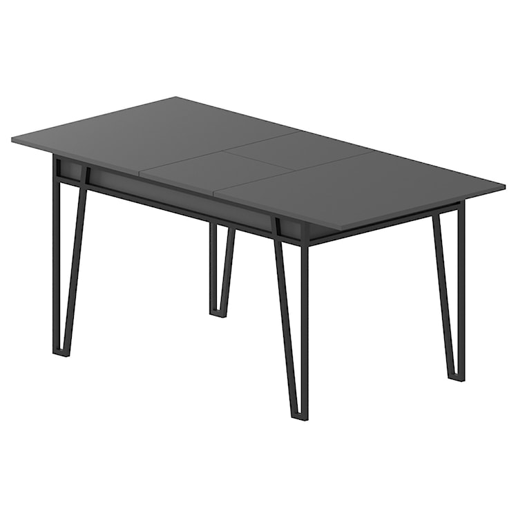 Stół rozkładany Privels 132-170x80 cm antracytowy  - zdjęcie 4