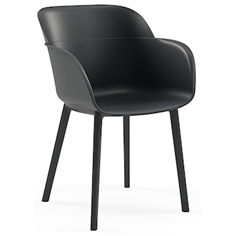 Krzesło ogrodowe Neitors z tworzywa sztucznego czarne
