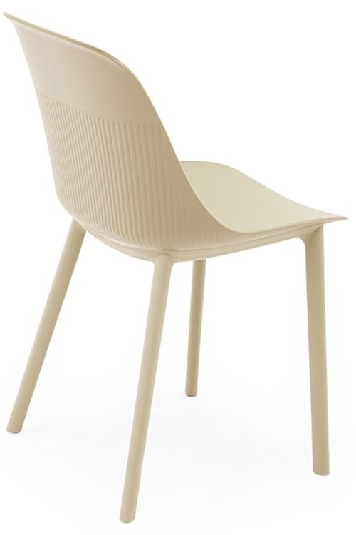 Krzesło ogrodowe Neitors z tworzywa sztucznego beżowe  - zdjęcie 3