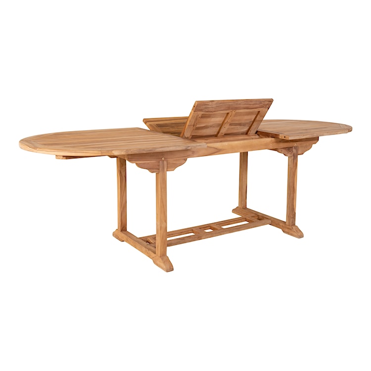 Stół ogrodowy rozkładany Parassala 180-240x90 cm z drewna tekowego  - zdjęcie 4