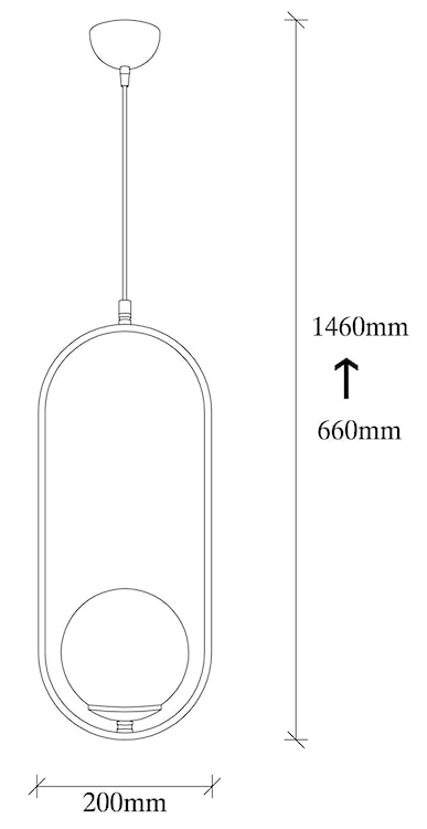 Lampa wisząca Tuiren x1 czarna  - zdjęcie 7