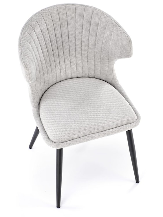 Krzesło tapicerowane Meterp szare  - zdjęcie 3