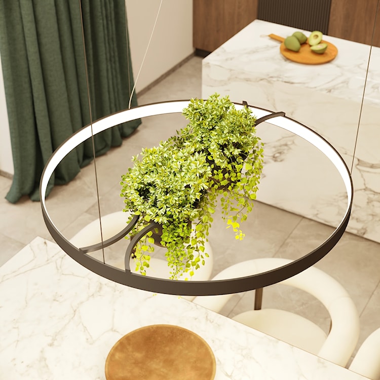 Żyrandol Rio Bio LED 78 cm czarny 3000K  - zdjęcie 4