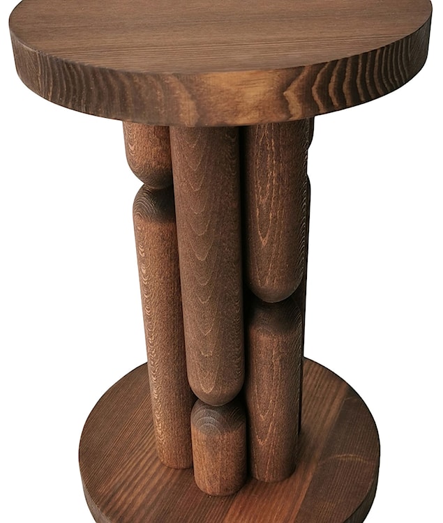 Stolik boczny Tisfem 27 cm drewno bukowe  - zdjęcie 8