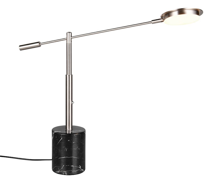 Lampa stołowa Fiore LED czarno-srebrna