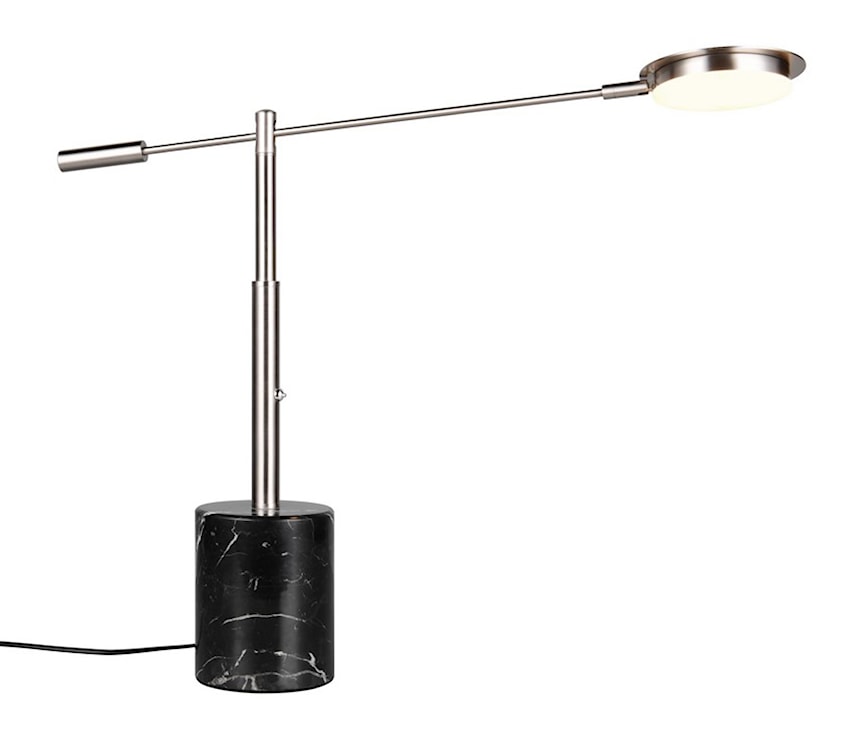 Lampa stołowa Fiore LED czarno-srebrna  - zdjęcie 4
