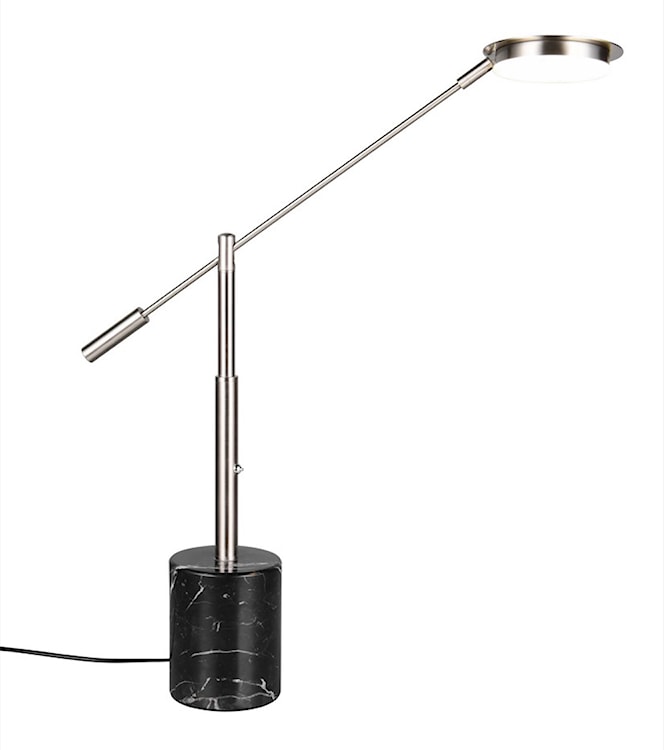 Lampa stołowa Fiore LED czarno-srebrna  - zdjęcie 5