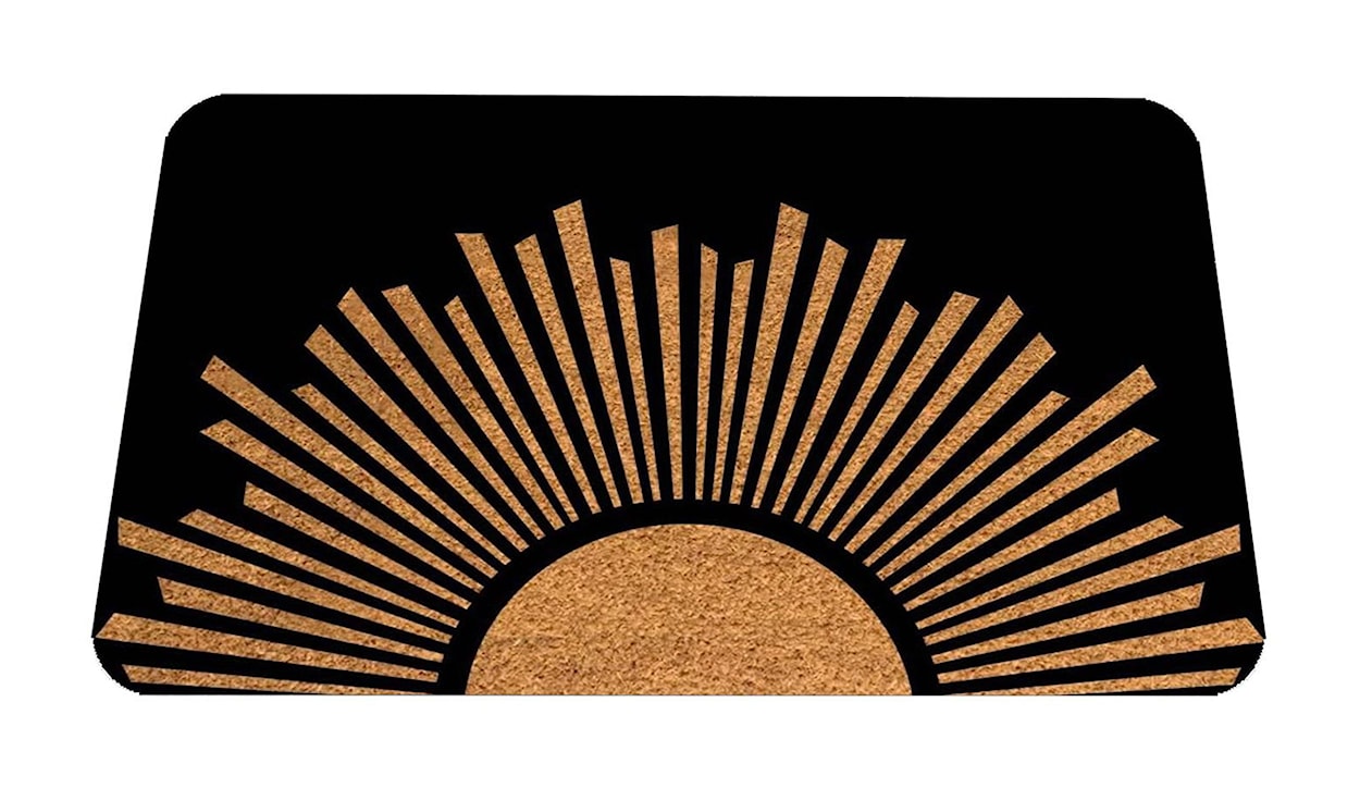 Wycieraczka do butów Sembing 70x40 cm czarno-brązowa 