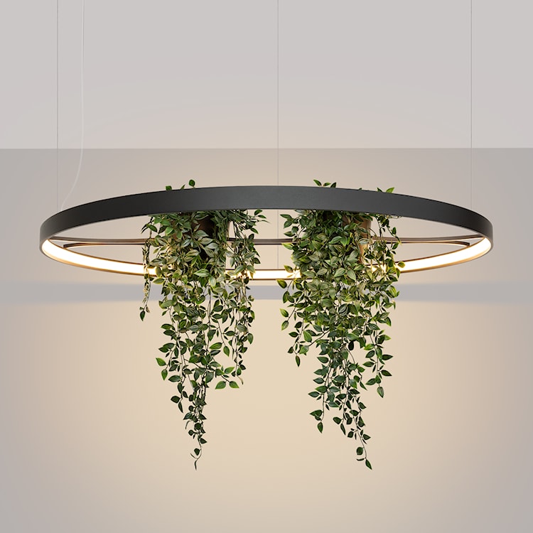 Żyrandol Rio Bio LED 110 cm czarny 3000K  - zdjęcie 6