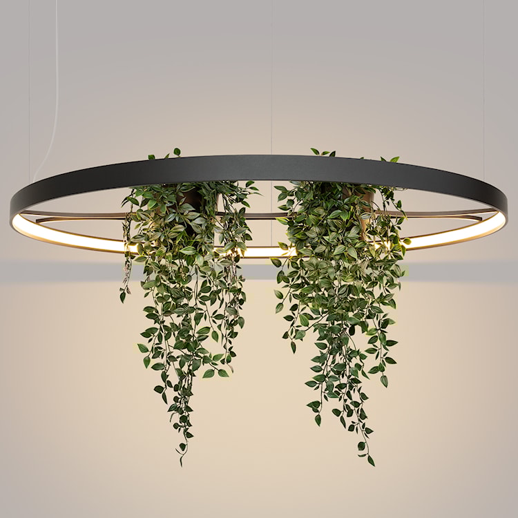 Żyrandol Rio Bio LED 110 cm czarny 3000K  - zdjęcie 12