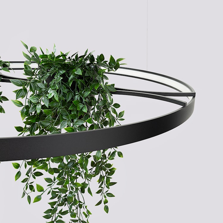 Żyrandol Rio Bio LED 110 cm czarny 4000K  - zdjęcie 8
