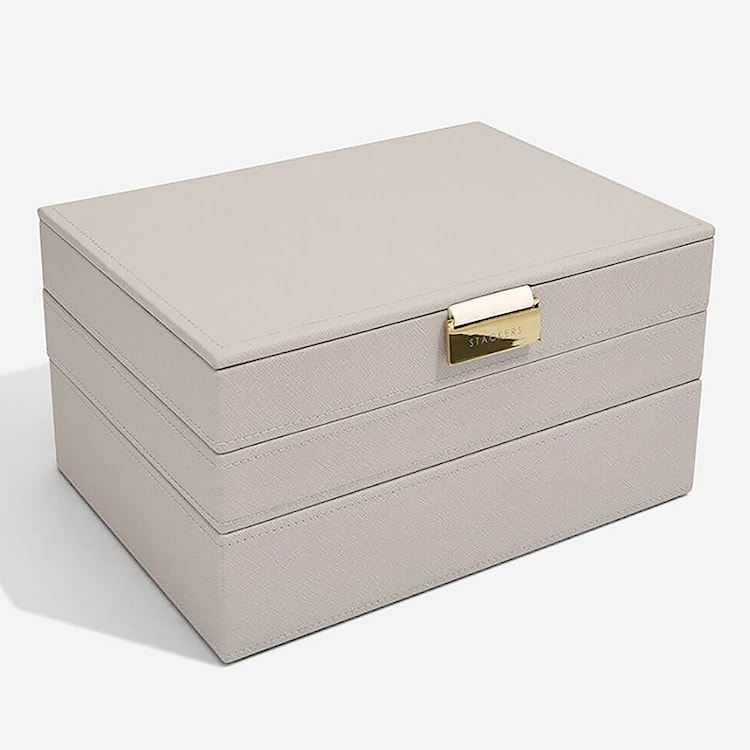 Szkatułka na biżuterię Classic Jewellery Box szaro-brązowy  - zdjęcie 4