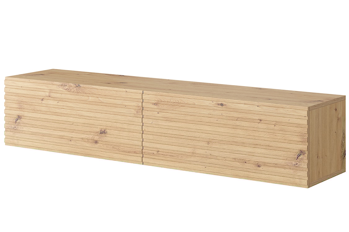 Szafka RTV Pavas 140 cm dąb artisan lamele  - zdjęcie 4