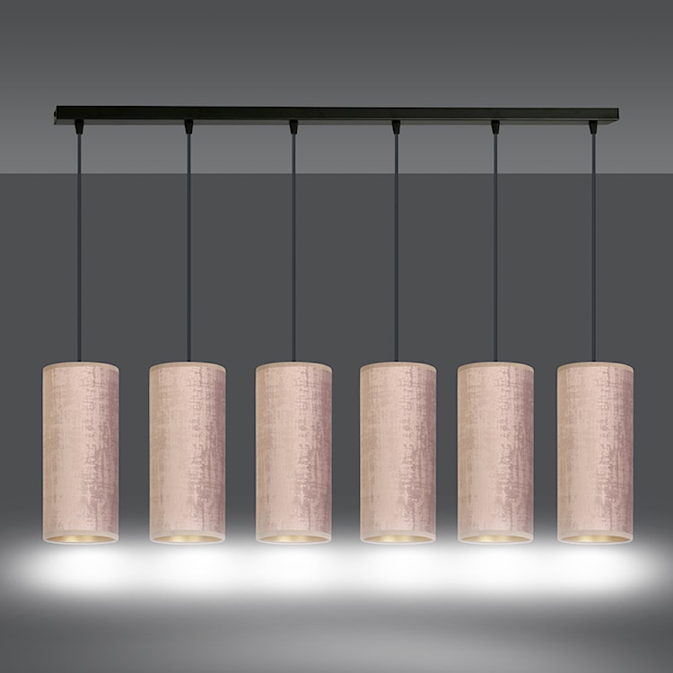 Lampa wisząca Bonett x6 95 cm różowa  - zdjęcie 6