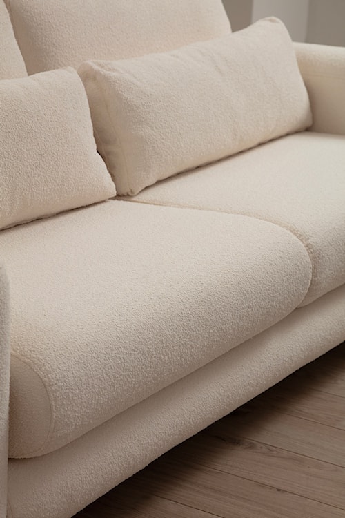 Sofa trzyosobowa Bellines tkanina boucle kremowa  - zdjęcie 4