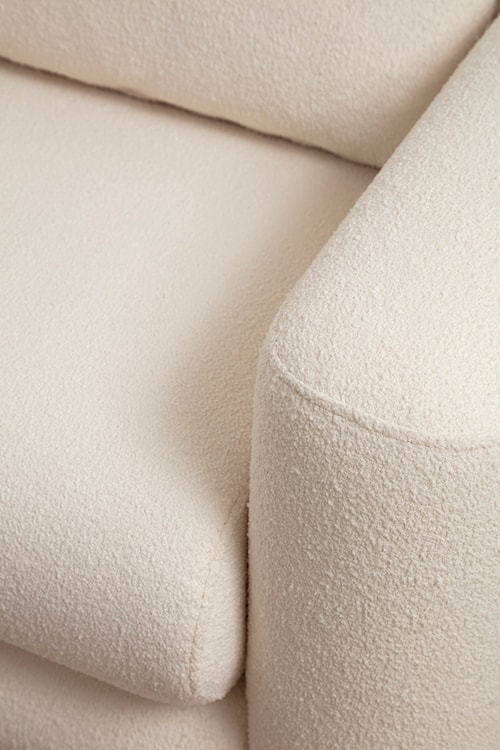 Sofa trzyosobowa Bellines tkanina boucle kremowa  - zdjęcie 5