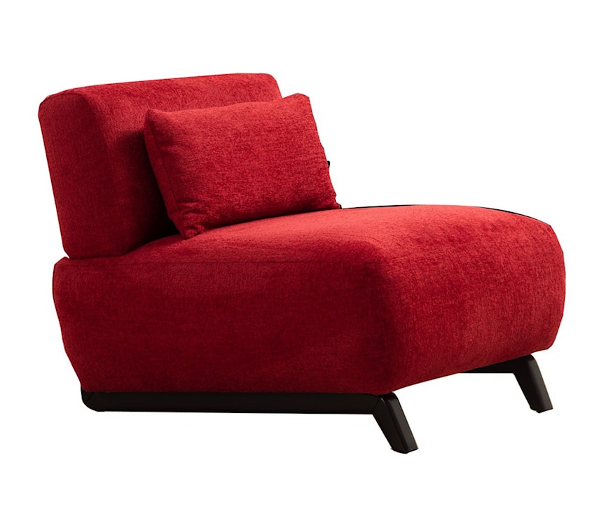 Fotel wypoczynkowy Frailieva z poduszką czerwony