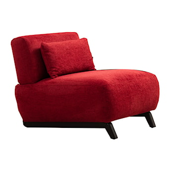 Fotel wypoczynkowy Frailieva z poduszką czerwony